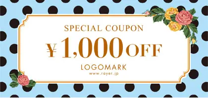 花のポイント付きガーリーな水玉柄のポルカドット模様がカワイイおしゃれなお札タイプ金券チケットクーポン 012