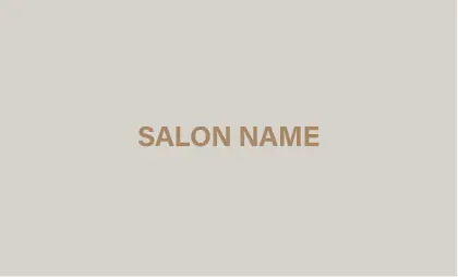 単色ダスティーカラーがシンプルで大人かわいい、おしゃれロゴ名刺 B