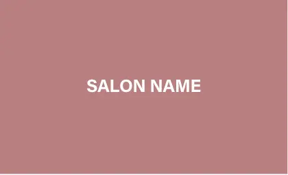 大人かわいいダスティーカラーで洗練されプレミアム感あるおしゃれな美容サロン名刺デザインMEB-016J