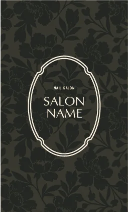 斜めストライプのフレームデザインが動きと軽やかさを感じるおしゃれデザイン美容サロン名刺デザインMEB-029K