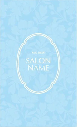 斜めストライプのフレームデザインが動きと軽やかさを感じるおしゃれデザイン美容サロン名刺デザインMEB-029S