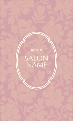 斜めストライプのフレームデザインが動きと軽やかさを感じるおしゃれデザイン美容サロン名刺デザインMEB-029H