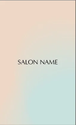 斜めストライプのフレームデザインが動きと軽やかさを感じるおしゃれデザイン美容サロン名刺デザインMEB-030E