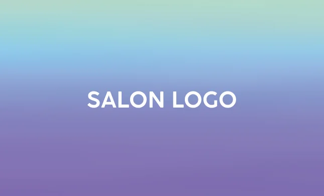 斜めストライプのフレームデザインが動きと軽やかさを感じるおしゃれデザインのサロン名刺 033