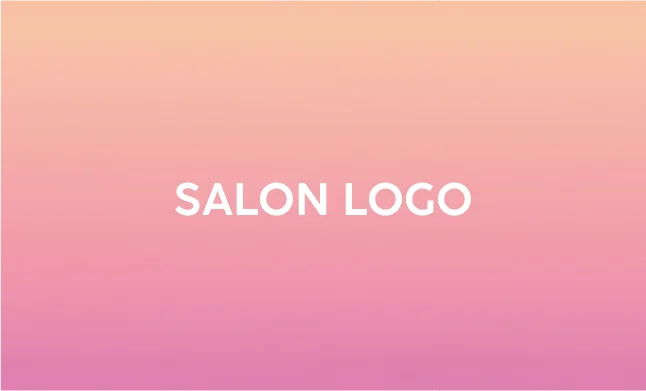 斜めストライプのフレームデザインが動きと軽やかさを感じるおしゃれデザイン美容サロン名刺デザインMEB-033L