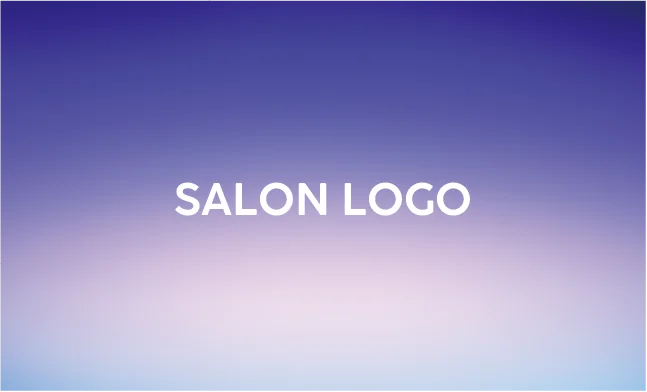 斜めストライプのフレームデザインが動きと軽やかさを感じるおしゃれデザイン美容サロン名刺デザインMEB-033N