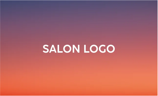 斜めストライプのフレームデザインが動きと軽やかさを感じるおしゃれデザイン美容サロン名刺デザインMEB-033O