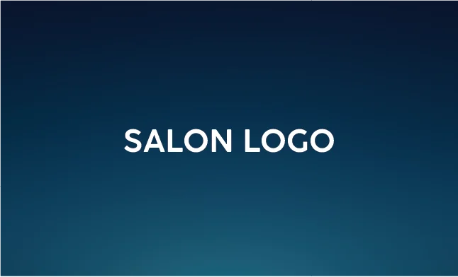 斜めストライプのフレームデザインが動きと軽やかさを感じるおしゃれデザイン美容サロン名刺デザインMEB-033P