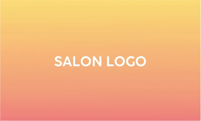 斜めストライプのフレームデザインが動きと軽やかさを感じるおしゃれデザイン美容サロン名刺デザインMEB-033V