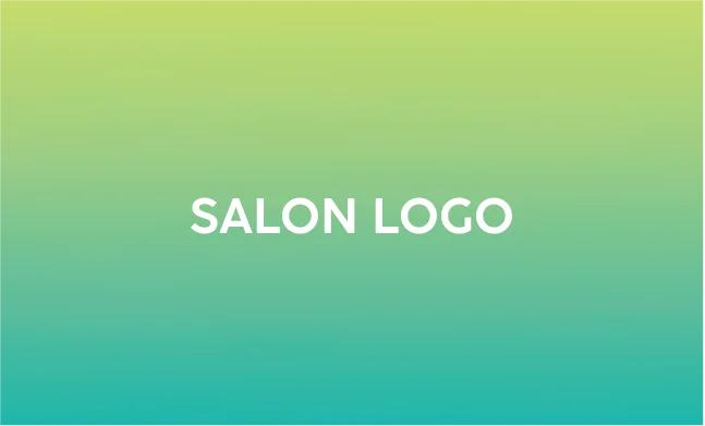 斜めストライプのフレームデザインが動きと軽やかさを感じるおしゃれデザイン美容サロン名刺デザインMEB-033W