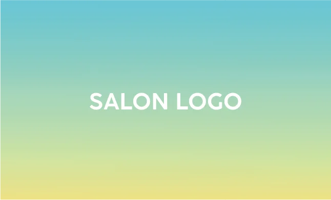 斜めストライプのフレームデザインが動きと軽やかさを感じるおしゃれデザイン美容サロン名刺デザインMEB-033X