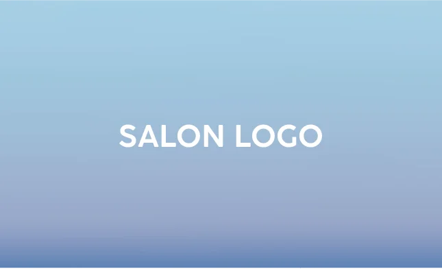 斜めストライプのフレームデザインが動きと軽やかさを感じるおしゃれデザイン美容サロン名刺デザインMEB-033E