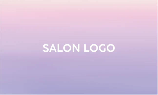 斜めストライプのフレームデザインが動きと軽やかさを感じるおしゃれデザイン美容サロン名刺デザインMEB-033G