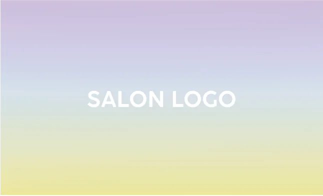 斜めストライプのフレームデザインが動きと軽やかさを感じるおしゃれデザイン美容サロン名刺デザインMEB-033H