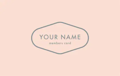 特徴的なひし形の角が丸いフォルムと、パステル調の淡い色味がニュアンスカラーでおしゃれな2折スタンプカード016A