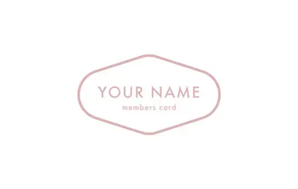 特徴的なひし形の角が丸いフォルムと、パステル調の淡い色味がニュアンスカラーでおしゃれな2折スタンプカード016D