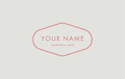 特徴的なひし形の角が丸いフォルムと、パステル調の淡い色味がニュアンスカラーでおしゃれな2折スタンプカード016H