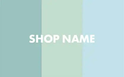 色とりどりの美しさをお楽しめる絶妙な3色を配色したシンプルでおしゃれなデザインの2折スタンプカード027F