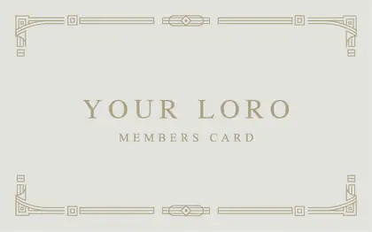 アンティークで洗練されたデザインのカッコいいフレームがお洒落な2折スタンプカード034B