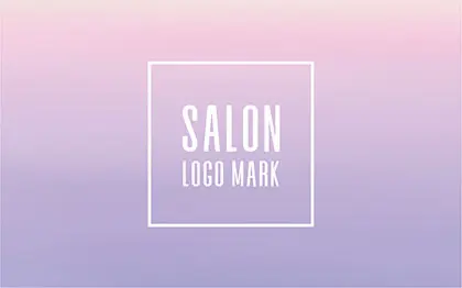 ニュアンスカラーのグラデーションがおしゃれなデザインの2折スタンプカード043G