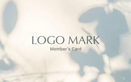 クールでかっこいい!おしゃれコンクリート壁の素材デザインがカッコいいシャープな印象のデザイン2折スタンプカード044D