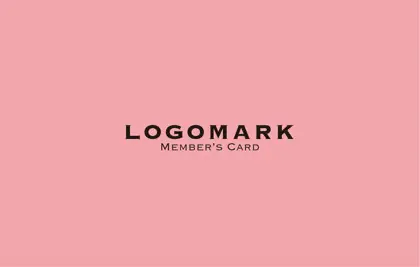 美容室・ネイルサロン・ヘアサロン向けの単色のブランドカラーで作れるシンプルデザインでサロンのロゴが映えるデザインのポイントカードPCS-004V