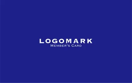 美容室・ネイルサロン・ヘアサロン向けの単色のブランドカラーで作れるシンプルデザインでサロンのロゴが映えるデザインのポイントカードPCS-004C