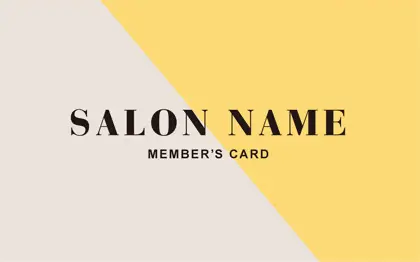美容室・ネイルサロン・ヘアサロン向けの大人可愛い、斜めで切り分けられたハイブランドの様なおしゃれさを感じさせるツートンカラーのデザインのポイントカードPCS-026B