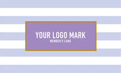 コンサバ風パターン、白黒のストライプデザインがクール!可愛い色のタグフレームが大人シンプル&かわいいおしゃれなデザインの2折ポイントカードPMB-021D表紙