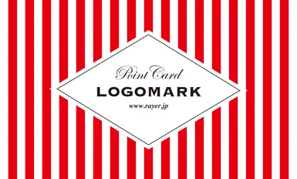 可愛らしさとシャープなデザインが融合したチェック柄の様な可愛いパターンデザインのおしゃれな2折ポイントカードPMB-025A表紙