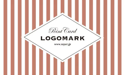 可愛らしさとシャープなデザインが融合したチェック柄の様な可愛いパターンデザインのおしゃれな2折ポイントカードPMB-025J表紙