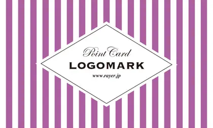 可愛らしさとシャープなデザインが融合したチェック柄の様な可愛いパターンデザインのおしゃれな2折ポイントカードPMB-025K表紙