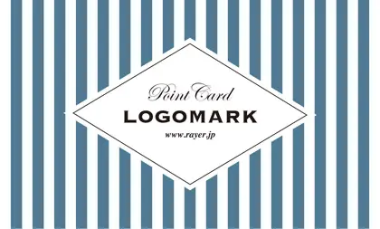 可愛らしさとシャープなデザインが融合したチェック柄の様な可愛いパターンデザインのおしゃれな2折ポイントカードPMB-025L表紙