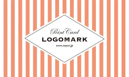 可愛らしさとシャープなデザインが融合したチェック柄の様な可愛いパターンデザインのおしゃれな2折ポイントカードPMB-025E表紙