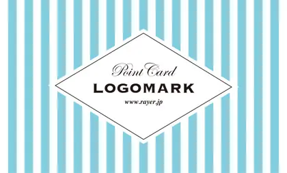 可愛らしさとシャープなデザインが融合したチェック柄の様な可愛いパターンデザインのおしゃれな2折ポイントカードPMB-025F表紙