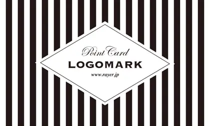 可愛らしさとシャープなデザインが融合したチェック柄の様な可愛いパターンデザインのおしゃれな2折ポイントカードPMB-025G表紙