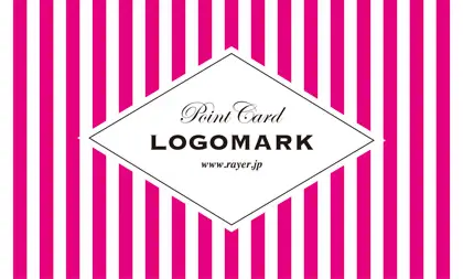 可愛らしさとシャープなデザインが融合したチェック柄の様な可愛いパターンデザインのおしゃれな2折ポイントカードPMB-025H表紙