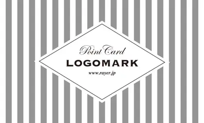 可愛らしさとシャープなデザインが融合したチェック柄の様な可愛いパターンデザインのおしゃれな2折ポイントカードPMB-025i表紙