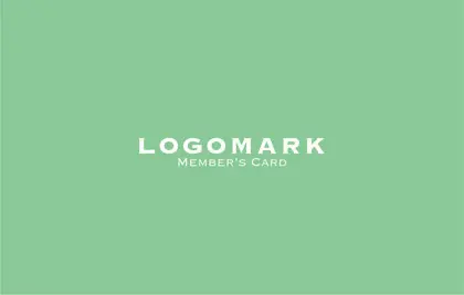 美容室・ネイルサロン・ヘアサロン向けの単色のブランドカラーで作れるシンプルデザインでサロンのロゴが映えるデザインの予約カードRCS-004K