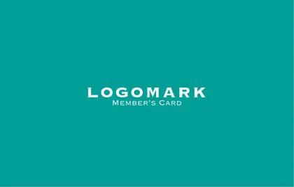 美容室・ネイルサロン・ヘアサロン向けの単色のブランドカラーで作れるシンプルデザインでサロンのロゴが映えるデザインの予約カードRCS-004M