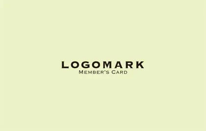 美容室・ネイルサロン・ヘアサロン向けの単色のブランドカラーで作れるシンプルデザインでサロンのロゴが映えるデザインの予約カードRCS-004X