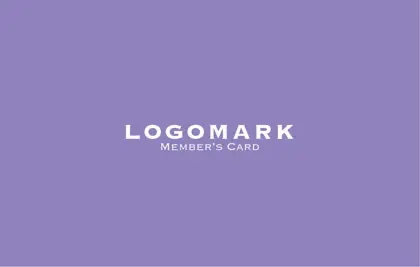 美容室・ネイルサロン・ヘアサロン向けの単色のブランドカラーで作れるシンプルデザインでサロンのロゴが映えるデザインの予約カードRCS-004D