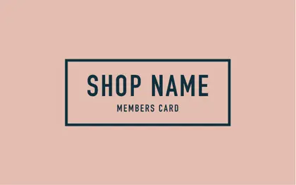 シックで大人かわいいネイルサロン向けの予約カード 大人ピンク 紺