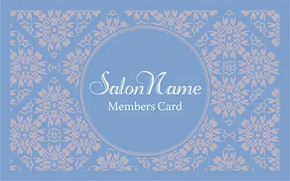 美容サロン向けの落ち着いた色味のクラシックパターンがおしゃれ予約カードL