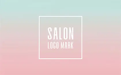 美容サロン向けのニュアンスカラー&グラデーションがおしゃれ予約カードF