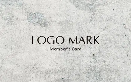 クールでかっこいい!おしゃれコンクリート壁の素材デザインがカッコいいシャープな印象のデザイン予約カード044A
