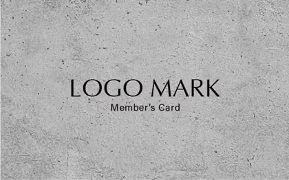 クールでかっこいい!おしゃれコンクリート壁の素材デザインがカッコいいシャープな印象のデザイン予約カード044C