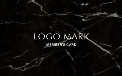 大理石マーブルデザインが落ち着いた高級感のあるデザイン可愛いおしゃれ予約カード045K