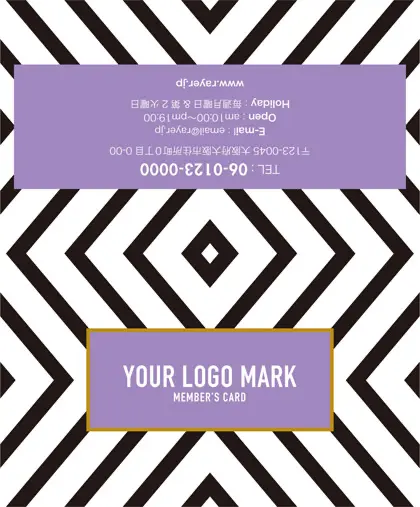 かわいいドイリーレースペーパー模様がガーリーな女の子デザインのおしゃれ2折り予約カードRMB-018D