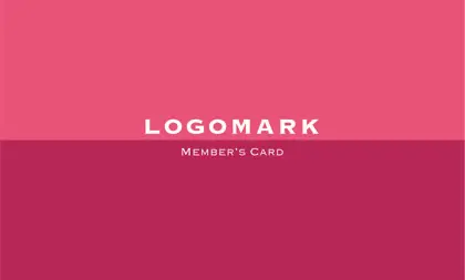 美容室・ネイルサロン・ヘアサロン向けの2色の可愛いハイブランドの様な配色のツートンカラーがシンプルで大人可愛いおしゃれなデザインの次回予約カードRMS-005J